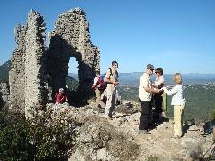 Dans les ruines du chateau